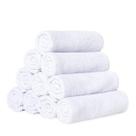 Kit Toalhas De Rosto com 10 Para Salão Beleza 100% Algodão Branca Kit Toalhas De Rosto com 10 Para Salão Beleza 100% Algodão Branca
