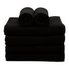 Kit Toalhas De Rosto com 10 Para Salão Beleza 100% Algodão Preto Kit Toalhas De Rosto com 10 Para Salão Beleza 100% Algodão Preto