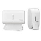KIT TOALHEIRO COMPACTO PREMISSE 2D + SABONETEIRA COMPACTA COM RESERVATÓRIO 400ml BRANCO KIT TOALHEIRO COMPACTO PREMISSE 2D + SABONETEIRA COMPACTA COM RESERVATÓRIO 400ml BRANCO