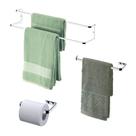 Kit Toalheiro Duplo 60 cm + Toalheiro 30 cm + Porta Papel Higiênico - 1668 Cromado Future Kit Toalheiro Duplo 60 cm + Toalheiro 30 cm + Porta Papel Higiênico - 1668 Cromado Future