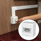 Kit Tomada 10a 20a 20a vermelho interruptor simples paralelo Sistema X Box Externo Enerbras Beleze -