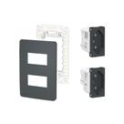 Kit Tomada Dupla 10A-20A com Placa e Suporte Orion Schneider