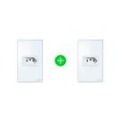Kit Tomada Inteligente ETS 1001 Branco Intelbras - 2 unidades