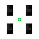 Kit Tomada Inteligente ETS 1001 Preto Intelbras - 4 unidades