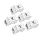 Kit Tomada Padrão Brasileiro TWDIN - Conector RJ45 (Ethernet) Categoria 5E + Suporte Branco