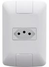 Kit Tomada Simples 20a Com Placa Linha Aria Tramontina Branco