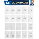 Kit Tomadas e Interruptores B3 4x2 Branca - Margirius Kit Tomadas e Interruptores B3 4x2 Branca - Margirius