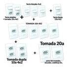 Kit Tomadas + Interruptores (15 Peças) Casa Completa Ária