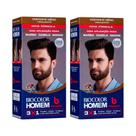 Kit Tonalizante Biocolor Homem Castanho Médio - 2 Unidades