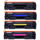 Kit toner compatível cf500 preto, cf501 ciano, cf502 amarelo e cf503 magenta