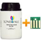 Kit Toner Refil + Chip TankFull Para Lexmark 604H 60F4H00 - MX610 MX410 MX310 MX510 de 420g