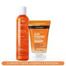 Kit Tônico Adstringente Actine + Esfoliante Acne Proofing Neutrogena Pele Oleosa
