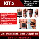 Kit Tonificador Muscular Elétrico 5 Em 1 Abdômen Bíceps Tríceps Ombros Nádegas Masculino e Feminino Kit Tonificador Muscular Elétrico 5 Em 1 Abdômen Bíceps Tríceps Ombros Nádegas Masculino e Feminino