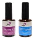 Kit Top Coat E Primer Em Gel Lirio Alta Secagem Selante
