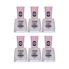 Kit Top Coat Fixador Efeito Cristal Risqué Diamond Gel 9,5ml - 6 UN