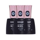 Kit Top Coat Fixador Risqué Diamond Gel Cremoso 9,5ml (3 Unidades)