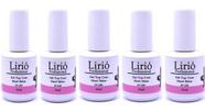 Kit Top Coat Lirió Kit 5 Unidades Durabilidade Unhas De Gel