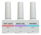 Kit Top Coat - Primer - Base P/ Gel Uv Da Marca X&d Manicure