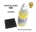 Kit Toque Ouro Prata - Pedra De Toque + Ácido 18k Com 30 Ml