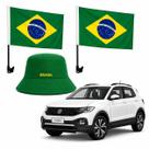 Kit Torcedor Brasil Completo com Bucket Hat Bordado + 2 Bandeiras para Carro Alta Visibilidade Kit Torcedor Brasil Completo com Bucket Hat Bordado + 2 Bandeiras para Carro Alta Visibilidade