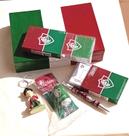 Kit Torcedor Fluminense 01 caixa MDF 02 Baralhos caneta chaveiro enfeite porta recado