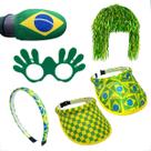 Kit Torcida Acessorios Copa do Mundo Brasil com 5 Produtos