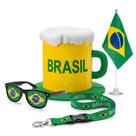 Kit Torcida Do Brasil Completo Com 4 Peças Para Copa Do Mundo 2026