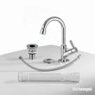 Kit Torneira Banheiro ABS Bica Baixa com Válvula Inox Sifão e Engate Beltempo Kit Torneira Banheiro ABS Bica Baixa com Válvula Inox Sifão e Engate Beltempo