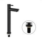 Kit torneira banheiro bica alta luxo +valvula veda cheiro 7/8"