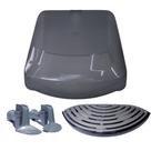 Kit Torneira Cinza Latina P355 + Bandeja Prata + Topo Tampa Kit Torneira Cinza Latina P355 + Bandeja Prata + Topo Tampa