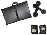 Kit Tornozeleira 2KG Nylon Preto + Halteres 2KG Preto + Colchonete Dobravel Preto Kit Tornozeleira 2KG Nylon Preto + Halteres 2KG Preto + Colchonete Dobravel Preto