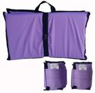 Kit Tornozeleira 5KG Nylon Lilás + Colchonete Dobravel Lilás