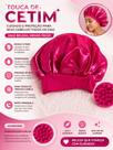 Kit Touca De Cetim Anti Frizz Escova Massageadora De Couro Cabeludo Kit Touca De Cetim Anti Frizz Escova Massageadora De Couro Cabeludo