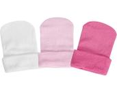 KIT TOUCA DUCK REF07612 MENINA - Conjunto de 3 Toucas para Bebê