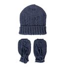 Kit touca e luva - indigo Kit touca e luva - indigo