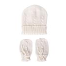 Kit touca e luva - Off white Kit touca e luva - Off white