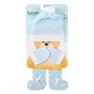 Kit Touca Luva Meia Bebê Recém Nascido Infantil para Saída Maternidade Tricô Azul 3 Peças Fofinho 90042 Cor:Azul Bebê Kit Touca Luva Meia Bebê Recém Nascido Infantil para Saída Maternidade Tricô Azul 3 Peças Fofinho 90042 Cor:Azul Bebê