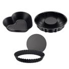 Kit Tramontina Forma para Pudim Bolo Torta Antiaderente Fundo Removível 3 peças Premium