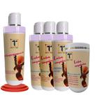 Kit Transição Capilar Desprogressiva 1L + Sh.1L Másc.1Kg Leave 1L Tonif 1L