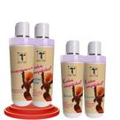 Kit Transição Capilar Desprogressiva 1L + Tonificante 1L + Shp 1L + Cond 1L