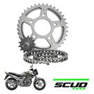 Kit Transmissão Cbx 250 Twister 2001 até 2008 Aço1045 Scud
