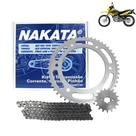 Kit Transmissão Nxr Bros 150 2005 à 2008 Com Retentor Nakata Kit Transmissão Nxr Bros 150 2005 à 2008 Com Retentor Nakata
