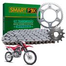 Kit Transmissão Relação Com Retentor Honda Crf 250 CRF250 2019 2020 2021 2022 Aço 1045