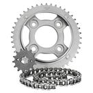 Kit Transmissão Relação Scud Fan 125 09-13 Aço 1045 com Retentor
