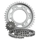 Kit Transmissão Relação SCUD Fazer150 2014 até 22 C/retentor