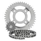 Kit Transmissão Relação Scud Titan 125 1995 1996 1997 1998 1999 Aço 1045