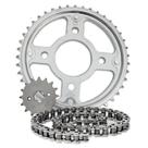Kit Transmissão Relação Scud Titan 150 Aço 1045