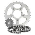 Kit Transmissão Relação Scud Xlr 125 Nx 150 Aço 1045