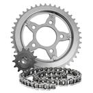 Kit Transmissão Relação Scud XR 200 NX 200 CBX 200 Aço 1045
