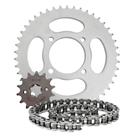 Kit Transmissão Relação Scud Ybr 125 Factor Aço 1045